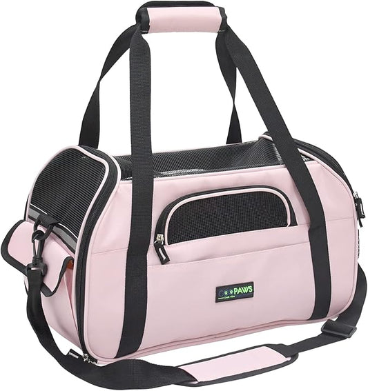 JESPET Soft-Sided Kennel Pet Carrier for Small Dogs, Cats, Puppy, Airline Approved Cat Carriers Dog Carrier Collapsible, T...