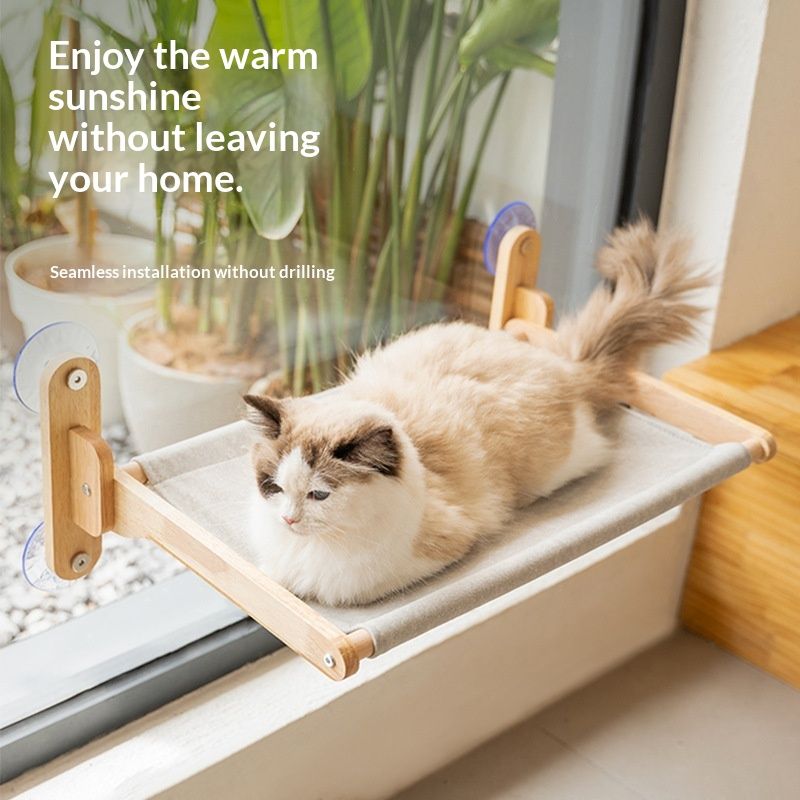 Pet Jumping Platform Window-mounted Suction-cup Hammock