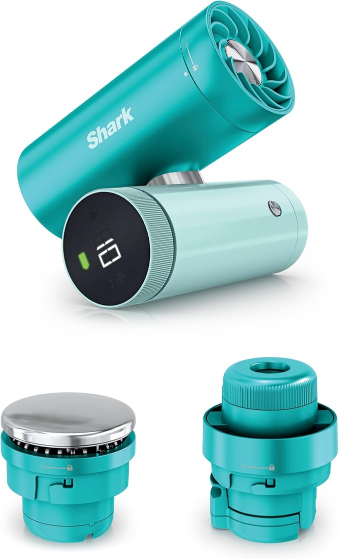 Shark ChillPill – The Only 3-in-1 Personal Cooling System with Fan, InstaChill Cooling Plate & Dry-Touch Mist – Portable, ...