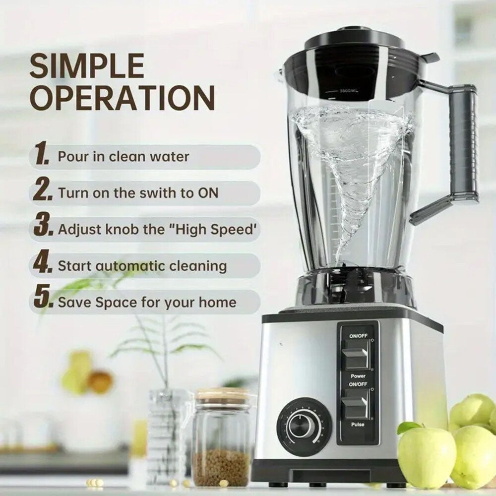 3L Power Commercial Food Blender Juicer Mixer Crusher Processor Grinder 8 Blades