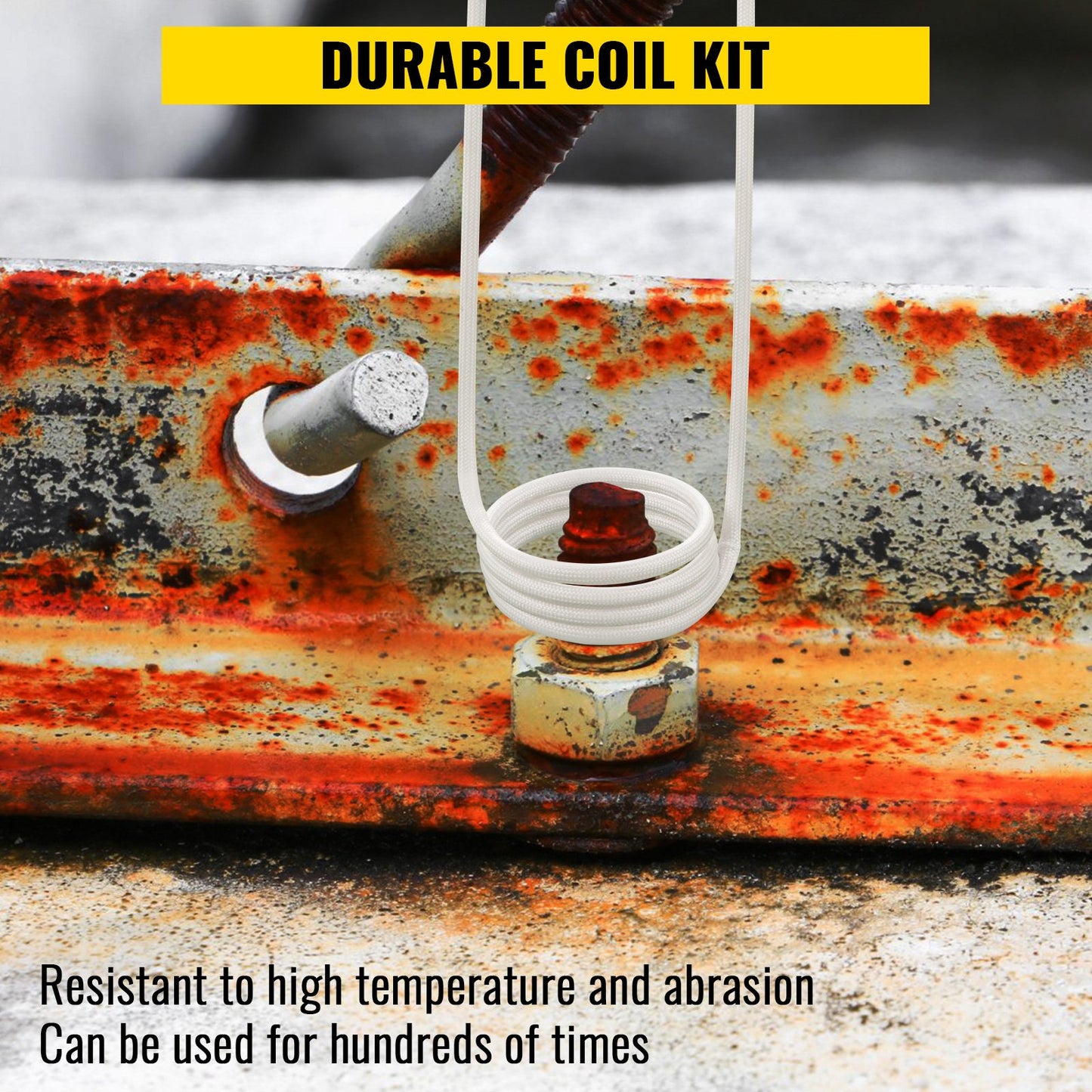 Induction Heater Inductor Coil Kits, Magnetic Mini Induction Heater Kit, Flameless Heat Accessories 8pcs, Heat Resistant Induction Heater Tool With Flexibility For Removing Rusty Bolts And Nuts