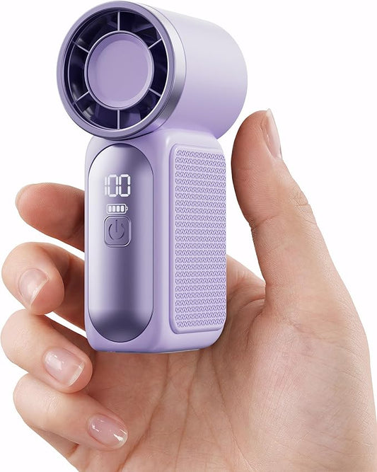 Gaiatop Portable Handheld Mini Fan, 6 Speeds 16900 RPM High Velocity Personal Fan with LED Display, USB Rechargeable, Mini...