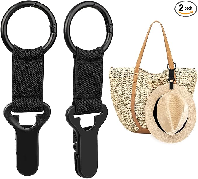 Niveaya Hat Clip for Travel on Bag - 2 Pack, Vacation Beach Cruise Essentials Accessory for Travel Handbag Backpack Luggag...