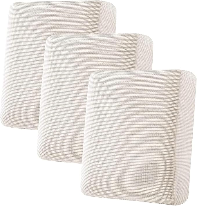 H.VERSAILTEX Super Stretch Individual Seat Cushion Cover Sofa Covers Couch Cushion Covers Slipcover Sets Thick Jacquard Te...