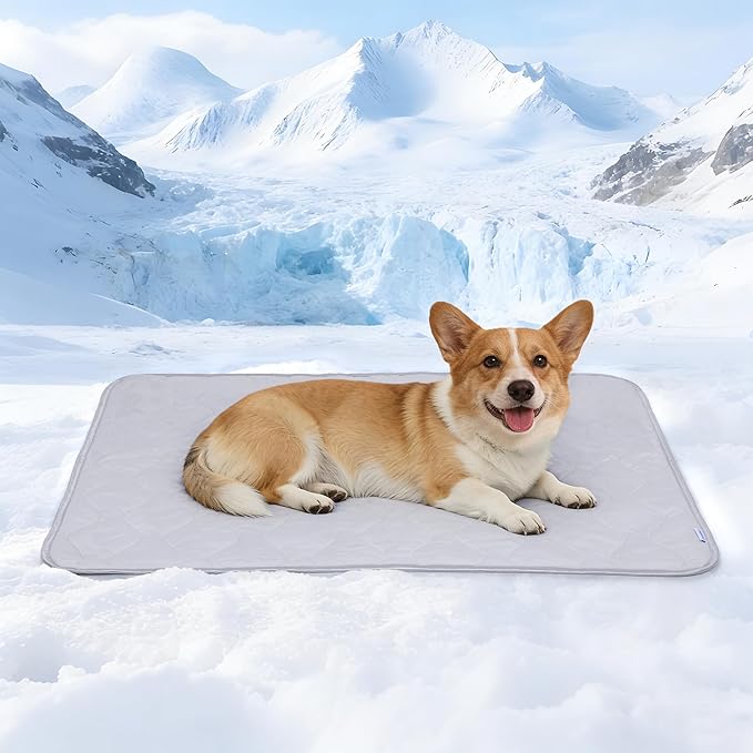 ZAKAPAWS Cooling Blanket for Dogs - Q-MAX>0.4, Lightweight Pet Throw Blanket Furniture Protector, Breathable Fill and Soft...