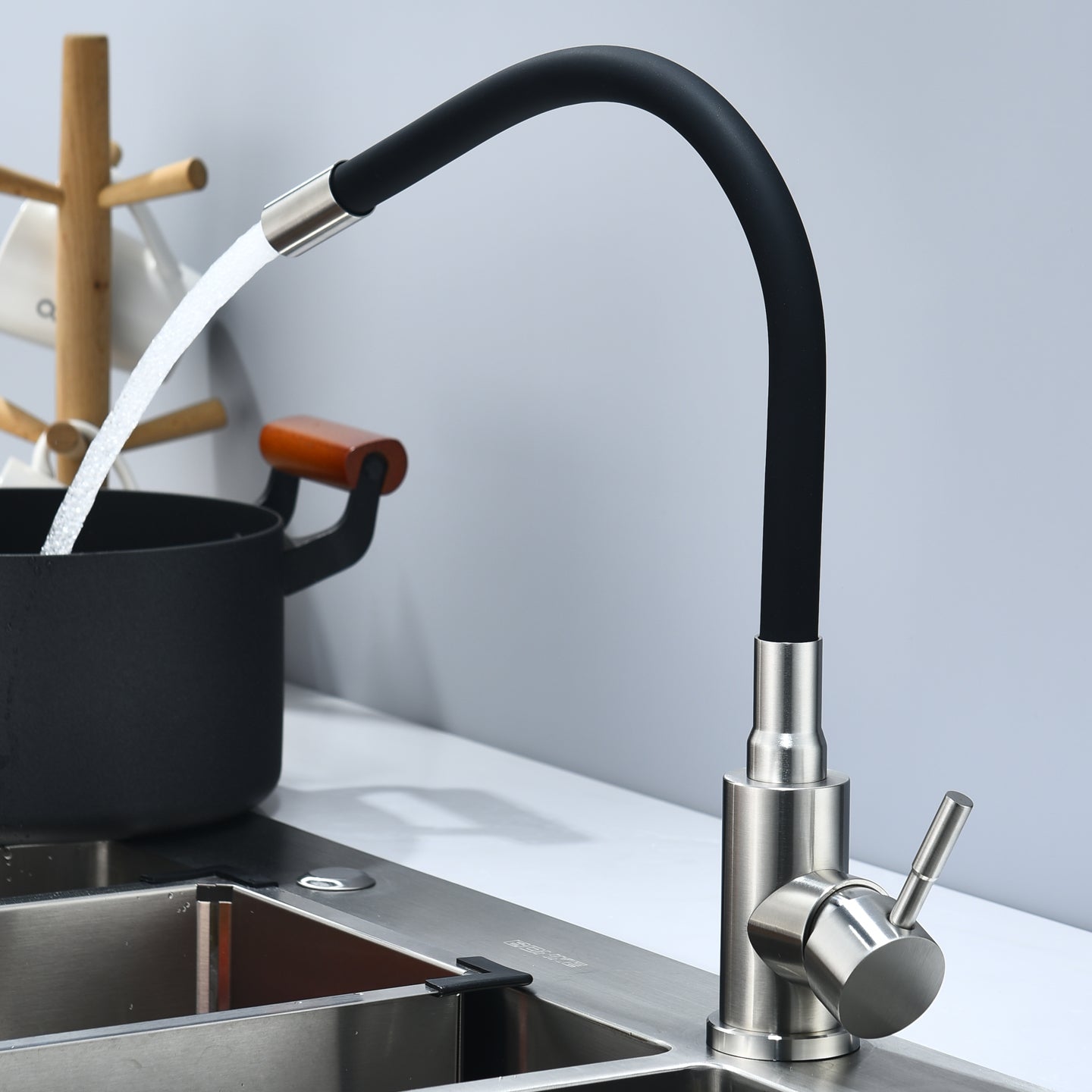 Universal Stainless Steel Kitchen Faucet