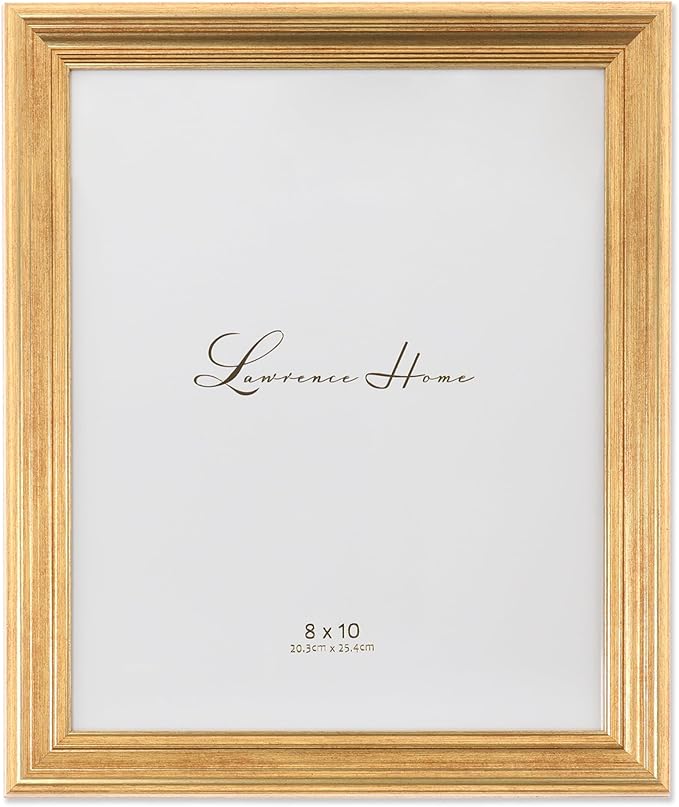 Lawrence Frames 536280 Sutter Gold 8x10 Picture Frame