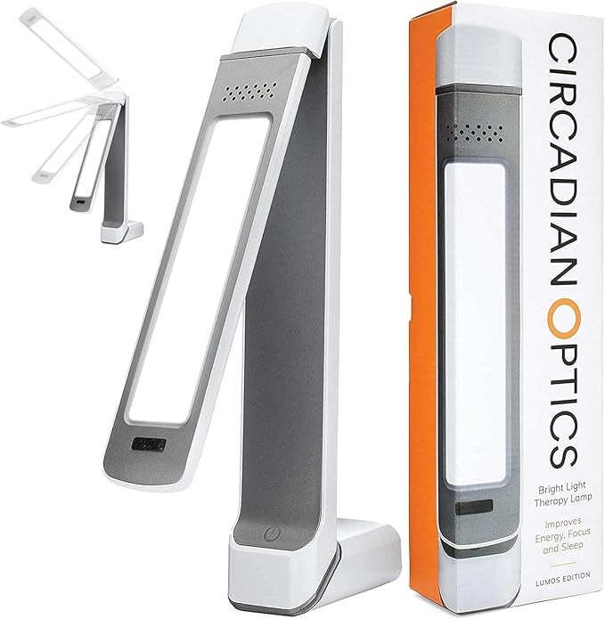 Circadian Optics Lumos 2.0 Light Therapy Desk Lamp | As Seen On Shark Tank | 10,000 LUX UV-Free Full-Spectrum LEDs | Adjus...