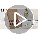 Serwrsw 12x9x4 Shipping Boxes Set of 6, Medium Cardboard Boxes for Packaging, Brown Mailing for Small Business