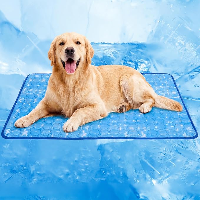 Dog Cooling Mat, Arc-Chill Cooling Fiber Self-Cooling Pad for Dogs - 40" x 28" Washable Non-Toxic Summer Pet Mat, Non-Slip...