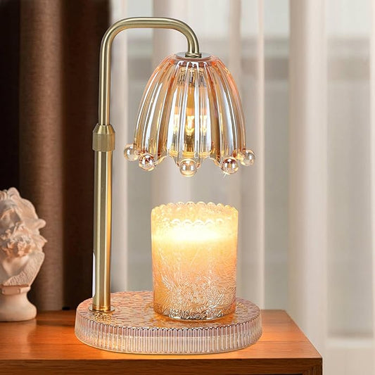 Maromamix Candle Warmer Lamp with Timer - Electric Wax Melt Warmer with Adjustable Height and Dimmer for Scented Candle Wa...