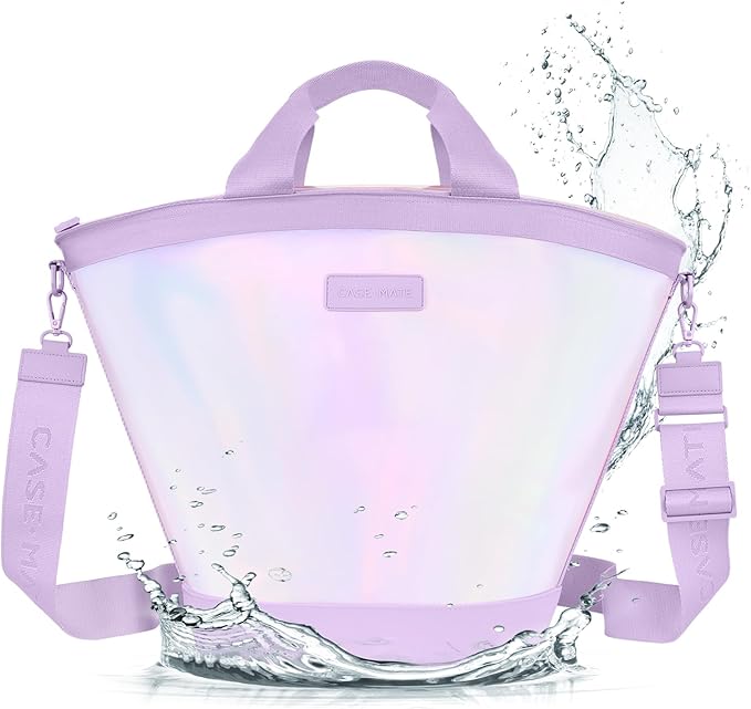 Case-Mate Soap Bubble Jelly Cooler Tote - Soft Cooler Bag w/Zippered Insulation - Keeps Drinks Cold for 24 hrs - Ideal for...