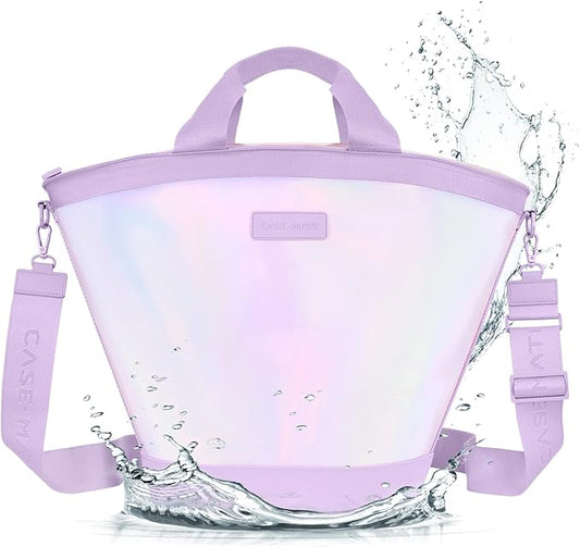 Case-Mate Soap Bubble Jelly Cooler Tote - Soft Cooler Bag w/Zippered Insulation - Keeps Drinks Cold for 24 hrs - Ideal for...
