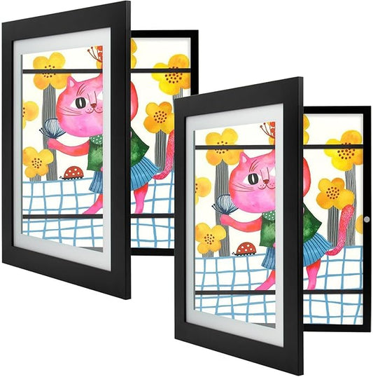 Golden State Art, 10x12.5 Kids Art Frames, Front-Opening Picture Frame Great for Kids Drawings, Artworks, Children Art Pro...