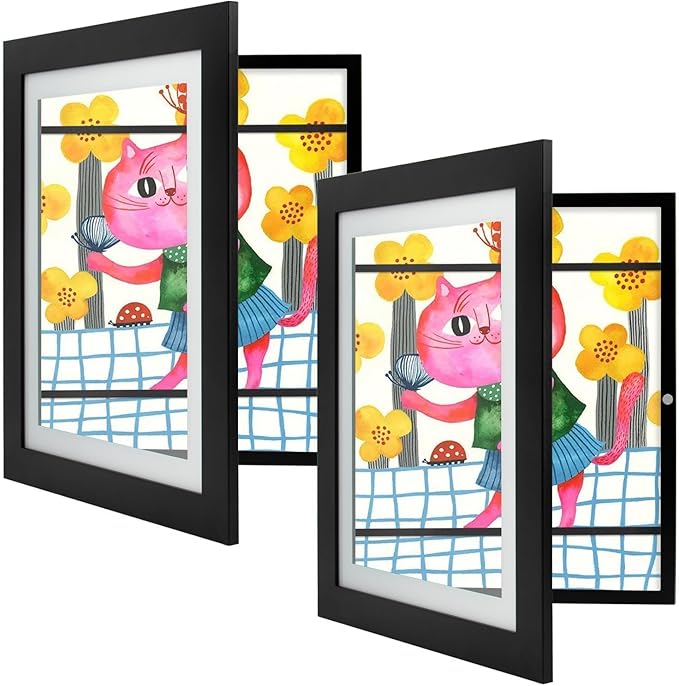 Golden State Art, 10x12.5 Kids Art Frames, Front-Opening Picture Frame Great for Kids Drawings, Artworks, Children Art Pro...