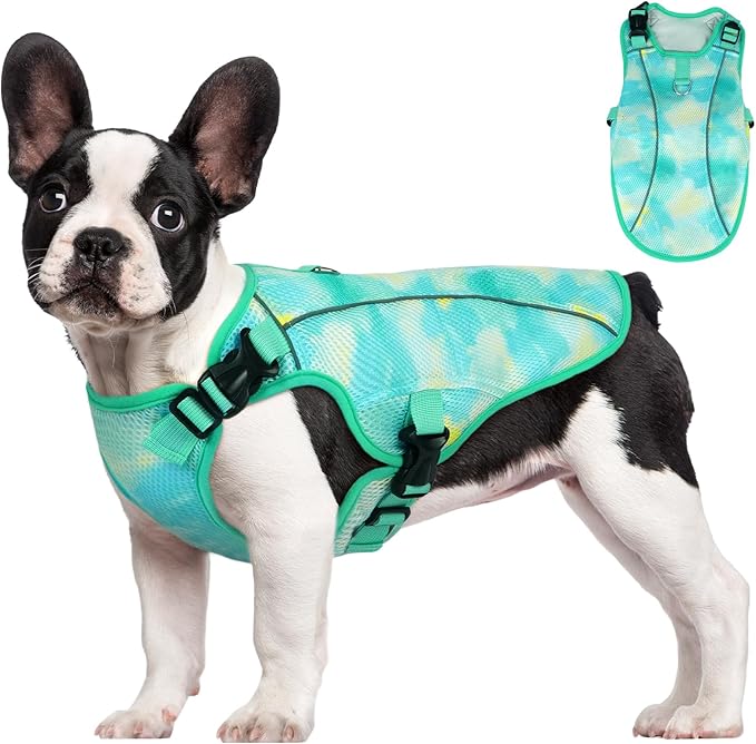 Kuoser Dog Cooling Vest for Dogs, Lightweight Cooling Shirt for Small Medium Large Dogs, Adjustable Pet Cooler Jacket with...