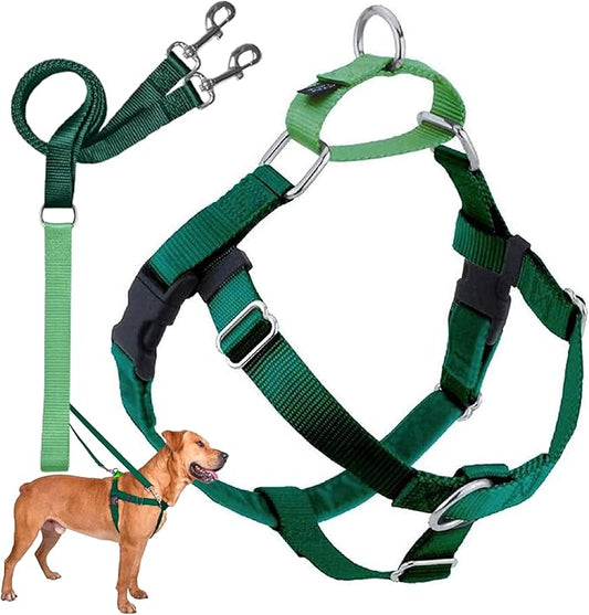 2 Hounds Design Freedom No Pull Dog Harness, Adjustable Harness and Leash Set, Easy Walking & Comfortable Control, Fits Sm...