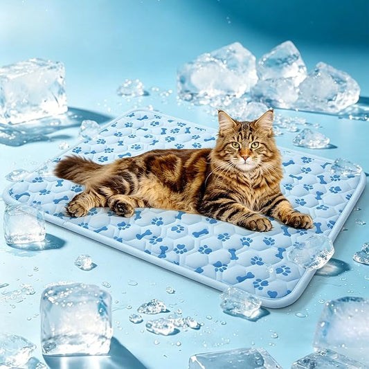 Cooling Mat for Dogs, Q-Max>0.5 Reusable Washable Dog Cooling Pad, Non-Toxic Breathable Pet Cool Blanket, Portable Cooling...