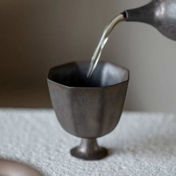 High-end Light-luxury Japanese-style Teacup And Kiln-transformation Ceramic Tea Set
