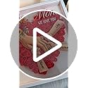 Personalized Mommy Holding Hands Shadow Box with Ring & Manicure – Custom Kids Names Floral Heart Frame, Premium (Holding ...