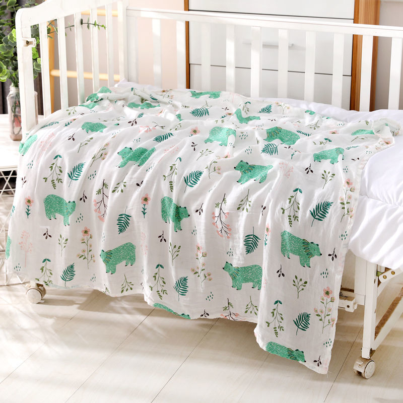 Double-layer Bamboo-cotton Baby Bath Towel Newborn Gauze