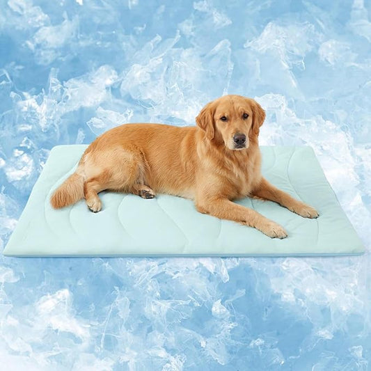 Vorintaga Dog Cooling Mat for Large Dogs, Double-Sided Waterproof & Cool(Q-Max>0.5),Portable Dog Cooling Mat for Summer(L/...