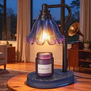 WYghyronic Candle Warmer Lamp with Adjustable Height - Flameless 4-Level Dimmable Wax Warmer, Timer Function & Stylish Des...