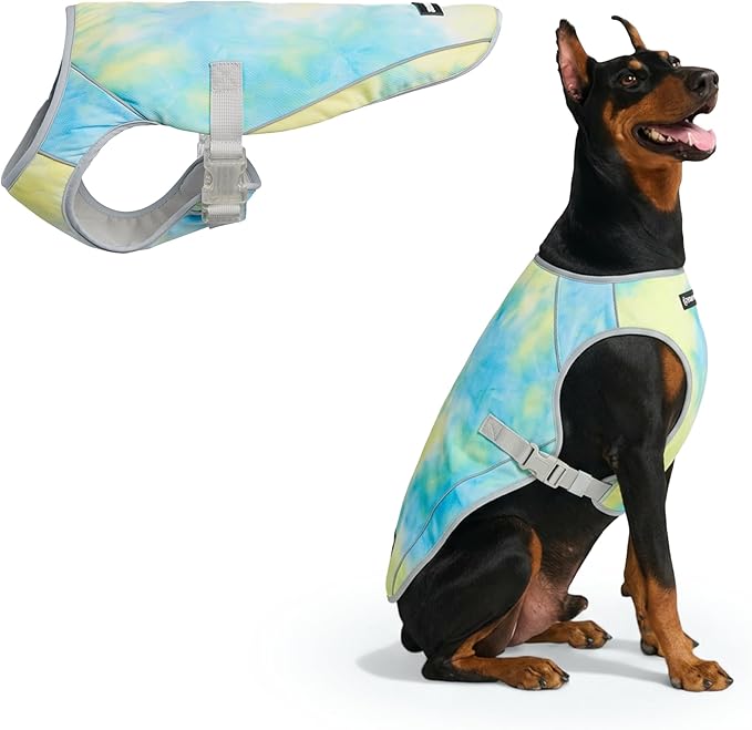 Spark Paws Dog Cooling Vest - SPF 50 UV Sun Protection - Summer Heat Relief Gear for Dogs, Lightweight, Evaporative Coolin...