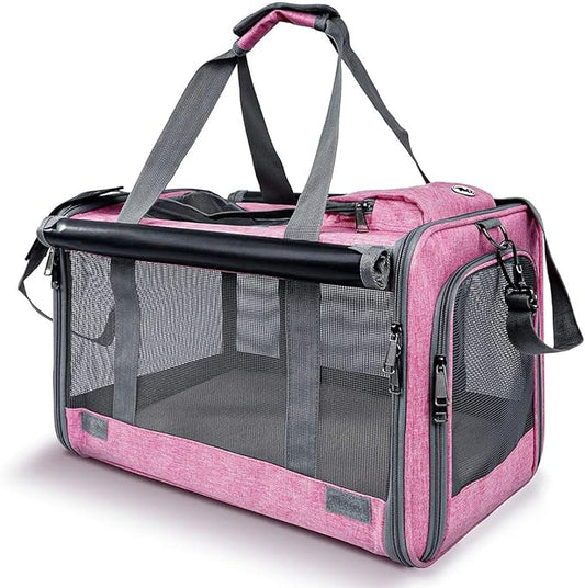 GAPZER Pet Carrier for Large and Medium Cats, Soft-Sided Pet Carrier for Big Medium Cats and Puppy Dog Carriers Cat Carrie...