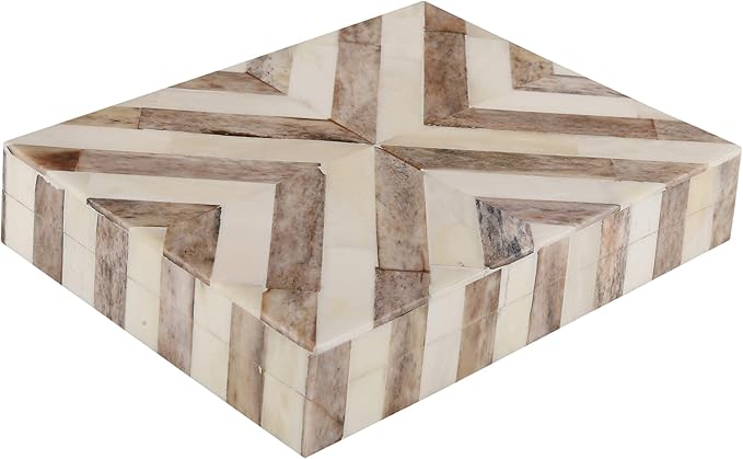 Handicrafts Home Decorative Keepsake Box 8x5 – Small Organizer Box with Lid, Boho Decorative Storage, Retro Memory Box, Un...