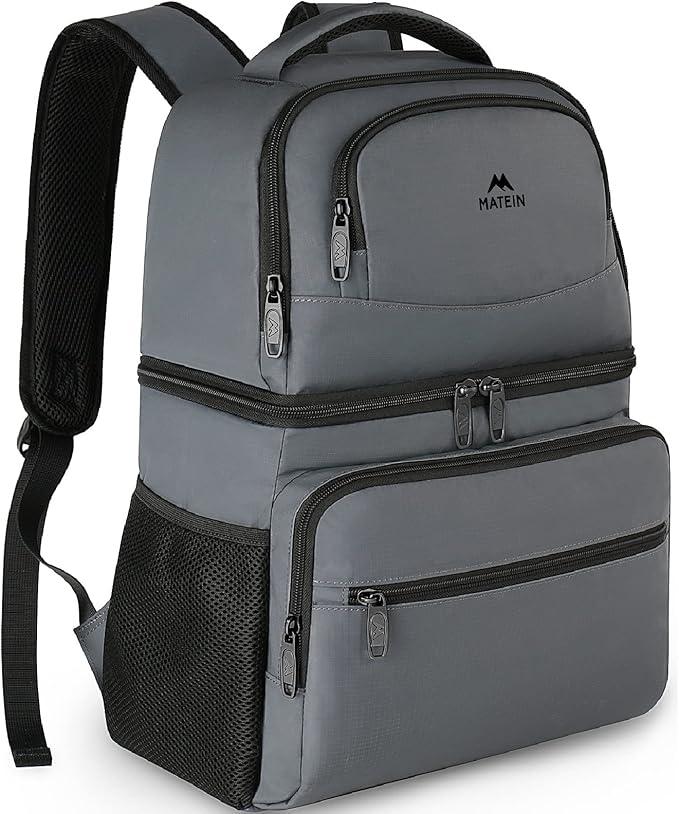 MATEIN Cooler Backpack, 26 Cans Insulated Lunch Backpack for Men Women, Leakproof Double Layer Lunch Cooler Bag Lightweigh...