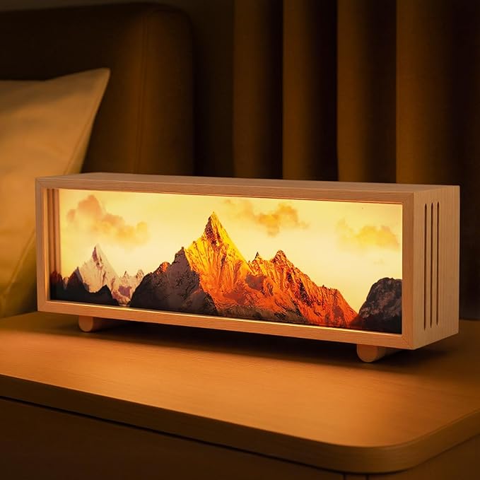 JOHOUSE Mountain Lamp- Unique Night Lamp for Bedroom, Unique Choice for Woman Mother Day Favors