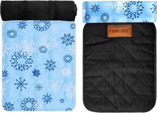 FOR-HI Summer Cooling Mat & Winter Warm Sleeping Pad. Washable Self Cool Pad for Small Dogs & Cats, Indoor Outdoor Pet Sle...
