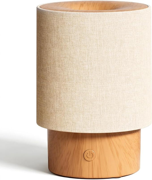 ARVIDSSON Essential Oil Diffuser with Fabric Cover, 100ml Aromatherapy Diffuser for Home, Ultrasonic Diffuser with Night L...
