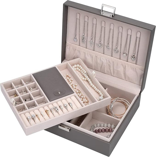 ATAIMEISEN Storage and Organizer Jewelry box Jewelry Storage Box Travel Jewelry Organizer Cases craft containers for organ...