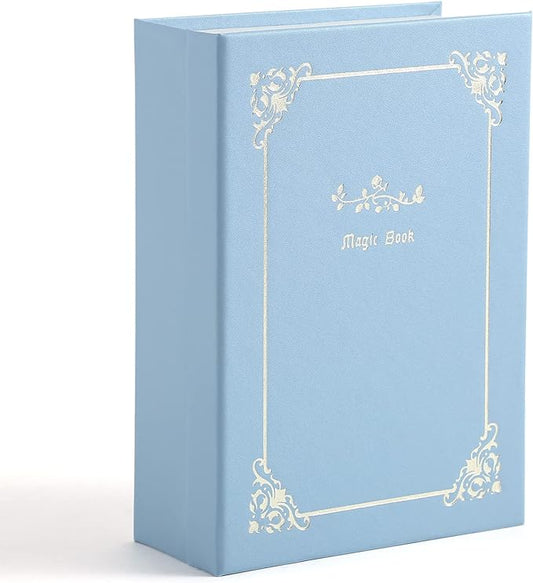 CASEGRACE Jewelry Box Organizer PU Leather Diary Jewelry Box with Magic Book Design Jewelry Case for Earrings Bracelet Nec...