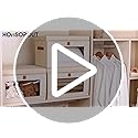 Homsorout Large Closet Storage Organizer - Clothes Storage Bins with Handles & Window, Collapsible Decorative Boxes with L...