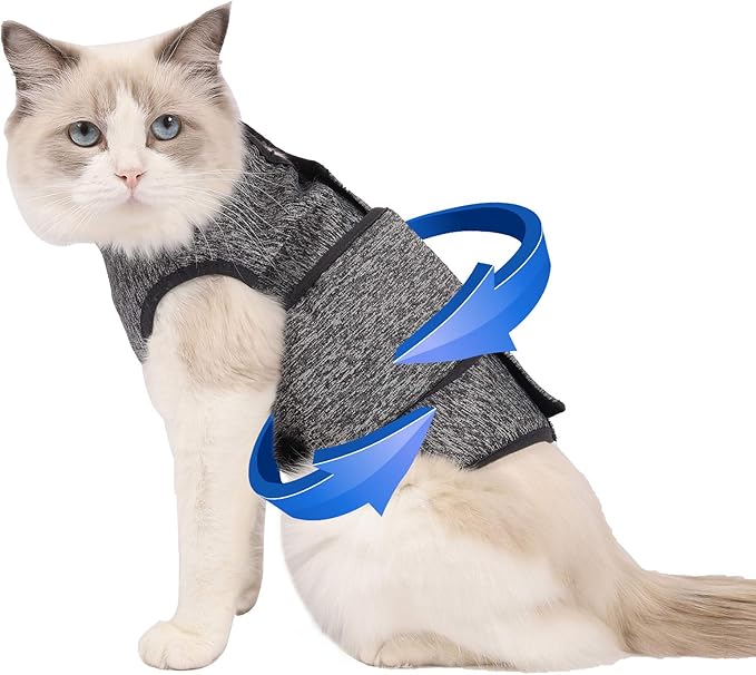 Coppthinktu Cat Anxiety Jacket, Anxiety Vest for Cats, Cat Anti Anxiety Vest, Shirt for Cat, Cats Calming Wrap Vet Recomme...