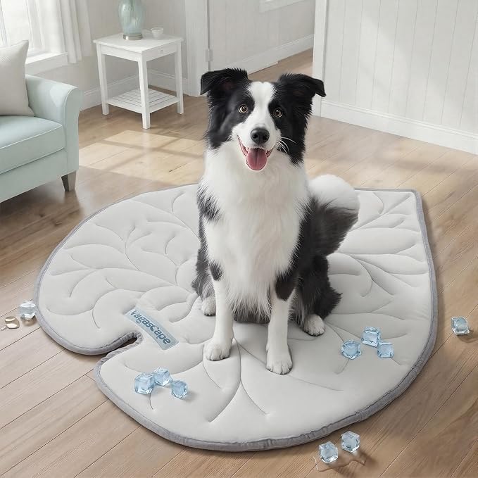 Vagascape Dog Cooling Mat, Washable Pet Cooling Mat, 47" x 45" Thick & Durable Large Cooling Mat for Dogs, Portable Foldab...