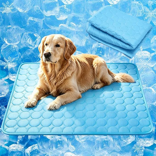 MeiLiMiYu Dog Cooling Mat 2026 Upgraded Arc-Chill Cooling Dog Bed Mat, Washable Pet Cooling Pad (Q-Max>0.4) Cooling Mat fo...