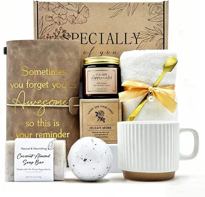 Thank You gift Set for Women & Men - New Employee Welcome, Coworker Farewell, Teacher Appreciation, Office Gift Baskets fo...