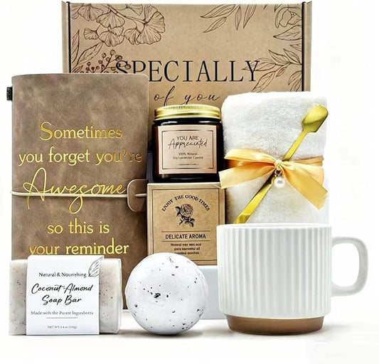 Thank You gift Set for Women & Men - New Employee Welcome, Coworker Farewell, Teacher Appreciation, Office Gift Baskets fo...