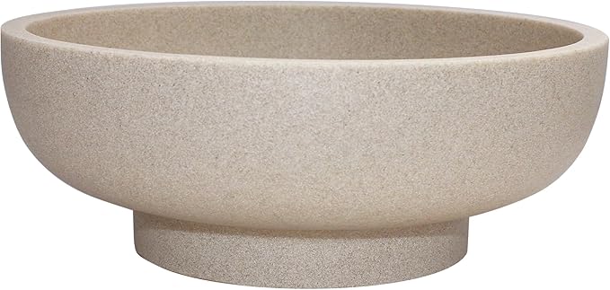 LIN CHUAN Large Decorative Bowl, Fruit Bowl for Kitchen Counter, Modern Resin Bowl for Home Decor, Key Holder for Entry Ta...