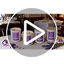 AOOVOO Lavender Candles Set for Women - 4 Pack Candles for Home Scented, Aromatherapy Candle with Crystals Inside, 28 oz 2...