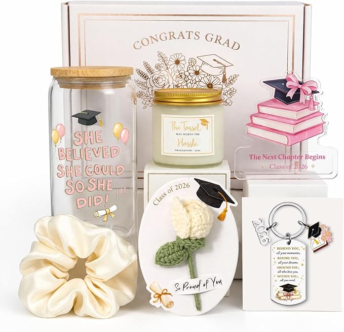 MHSMHL Graduation Gift for Her 2026, College High School Graduation Gifts, Class of 2026 Graduation Gift Box Set for Girls...