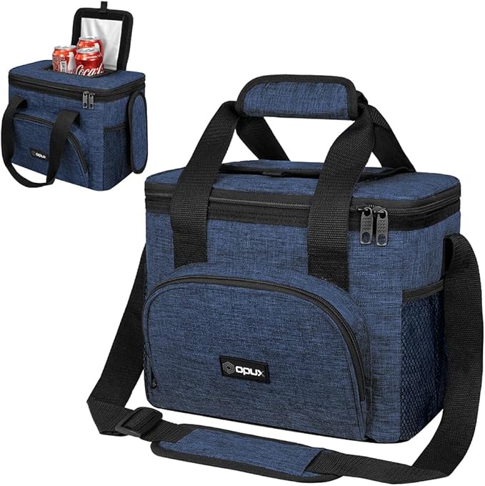 OPUX Soft Cooler Bag, Insulated Collapsible Lunch Cooler Bag for Men Work Camping Beach Travel, Portable Soft Sided Leakpr...