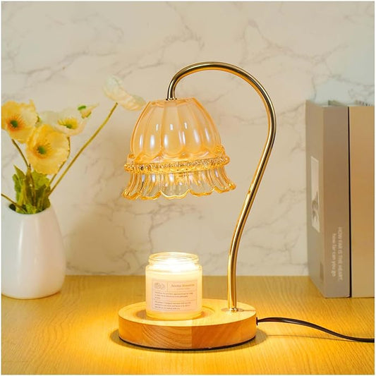 Candle Warmer Lamp with Timer Dimmer, Wax Warmer Lamp for Jar Candles with 2 Bulbs, for Women Mom, Best Valentine's Day an...