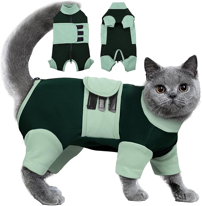 Cat Apparel for Small Cats, Adjustable Relief Vest with Zipper, Suitable for Thunderstorms, Fireworks, Separation, Travel,...