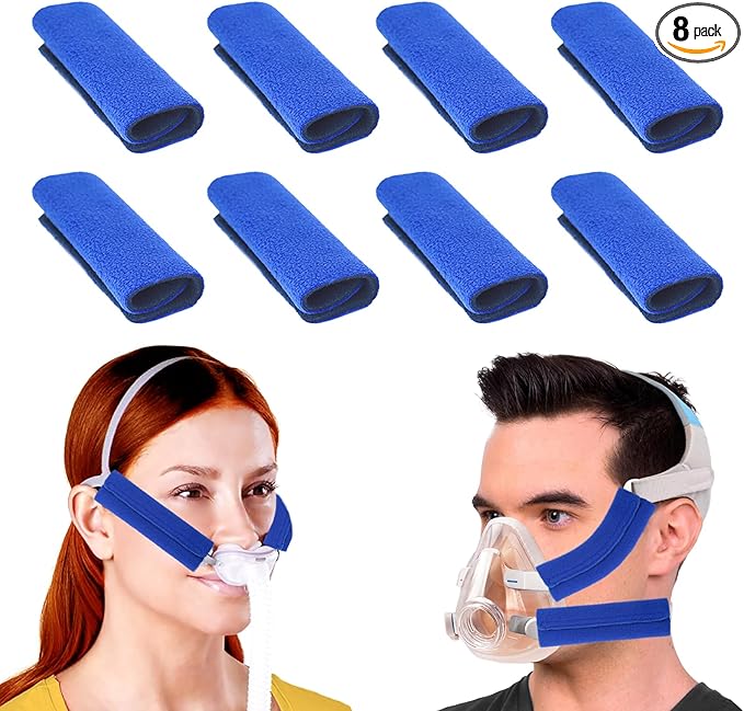 NATAKU 8 Pack Mask Strap Covers,Headgear Strap Cushions,Comfort Mask Cushions Pads, Soft-Fleece Face Mask Cover Fits Most ...