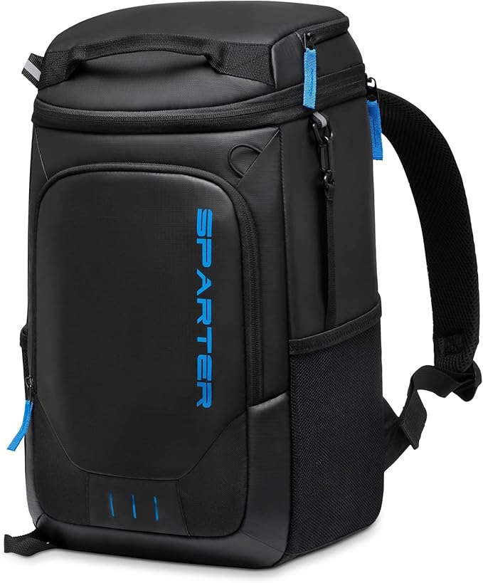 SPARTER Backpack Cooler Insulated Leak Proof 33/49 Cans, 2 Insulated Compartments Thermal Bag, Portable Lightweight Beach ...